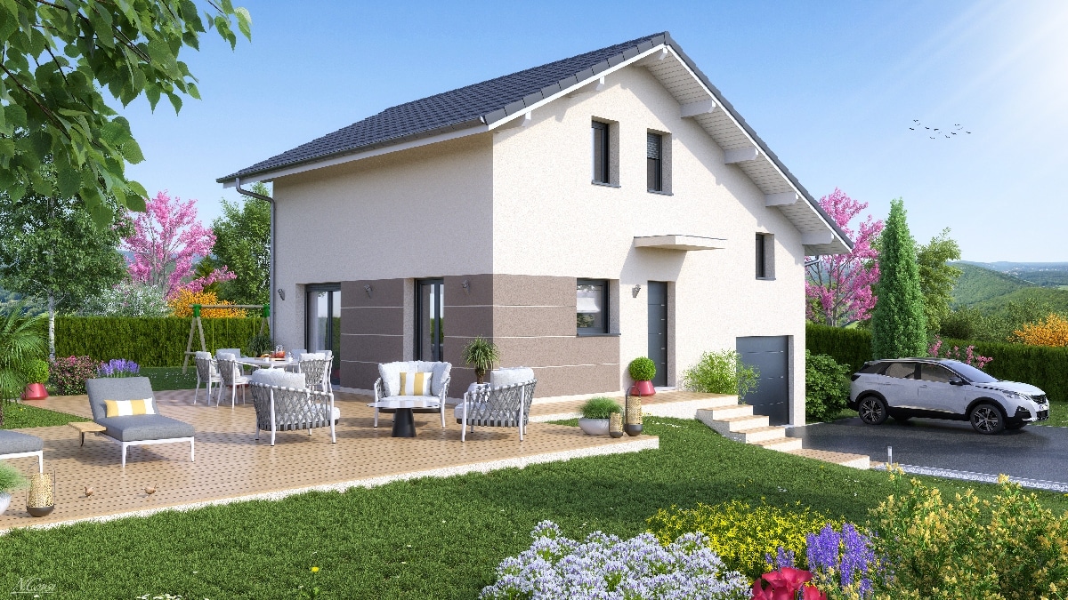 ANCOLIE DES ALPES modela maison 3d