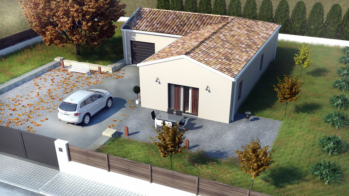 Boulazac modela maison 3d