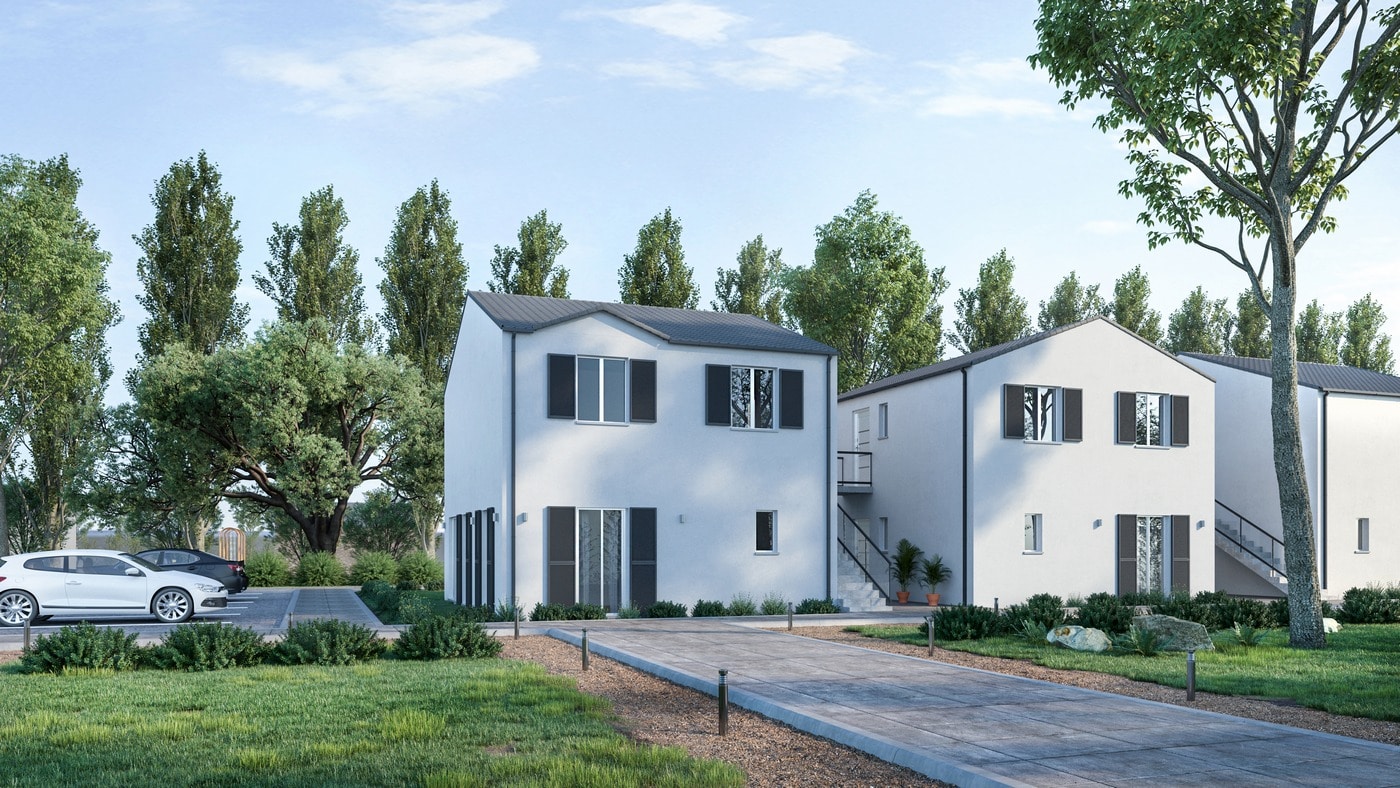 Twin modela maison 3d