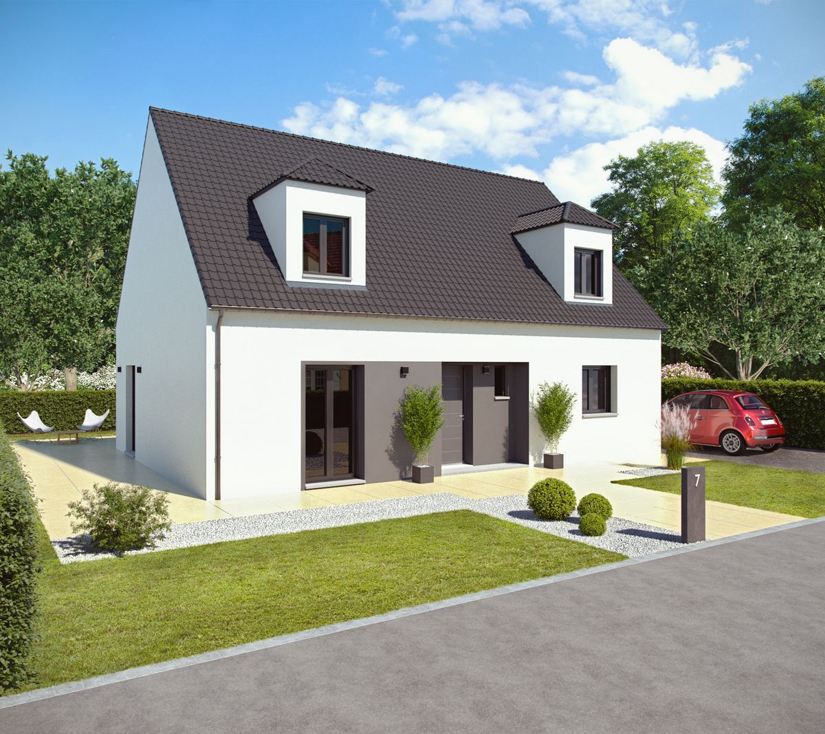 Chainière modela maison 3d